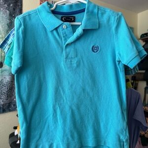 Boy’s Chaps Blue Short-Sleeve Polo Size 5 EUC
